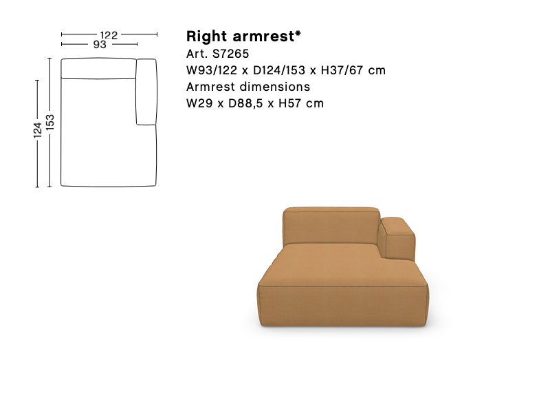 MAGS SOFT LOW ARMREST MODULE