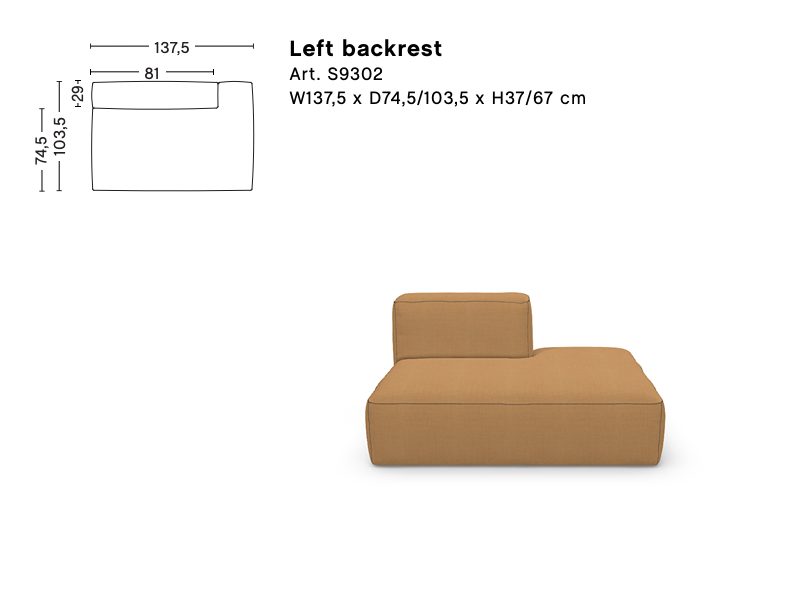 MAGS SOFT LOW ARMREST MODULE