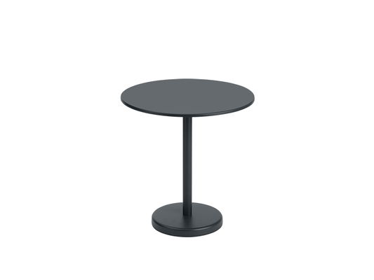 LINEAR STEEL CAFÉ TABLE ROUND