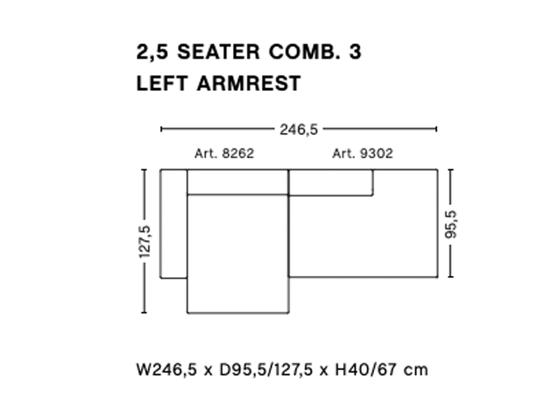 MAGS 2.5 SEATER COMBINATION 3