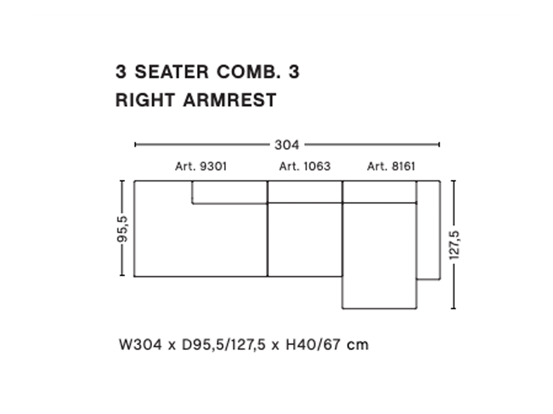 MAGS 3 SEATER COMBINATION 3