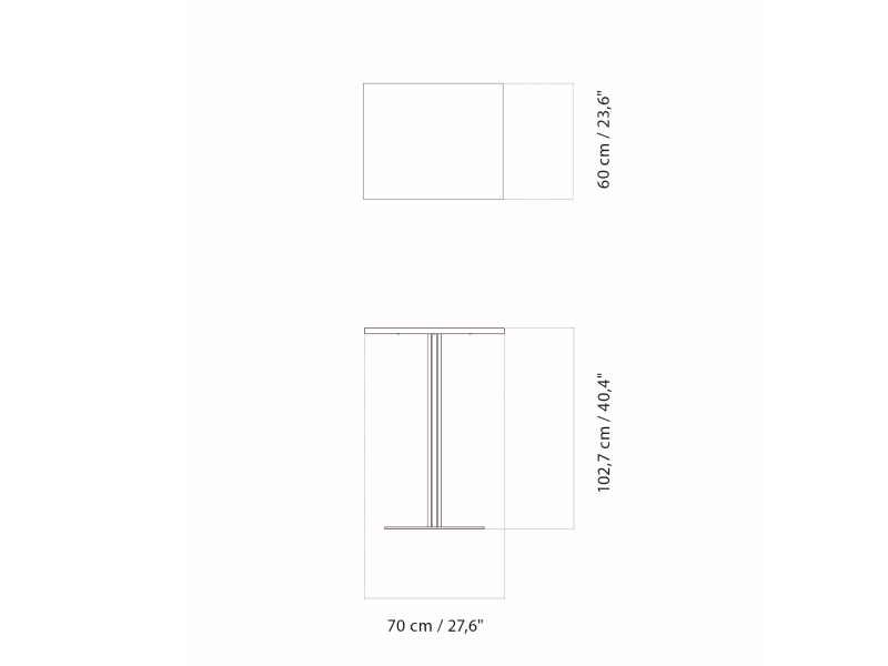 HARBOR COLUMN BAR/COUNTER TABLE