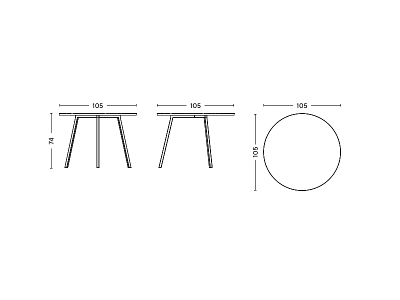 LOOP STAND ROUND TABLE