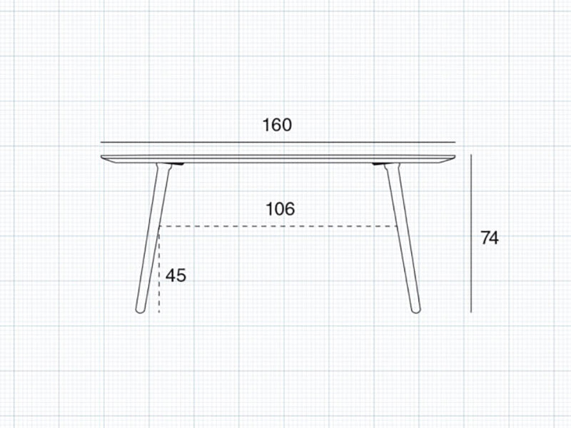 EAT OVAL DINING TABLE 160