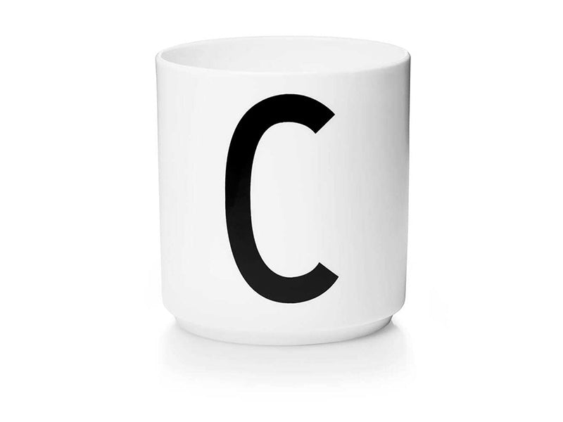 PERSONAL PORCELAIN CUP A-Z (WHITE)