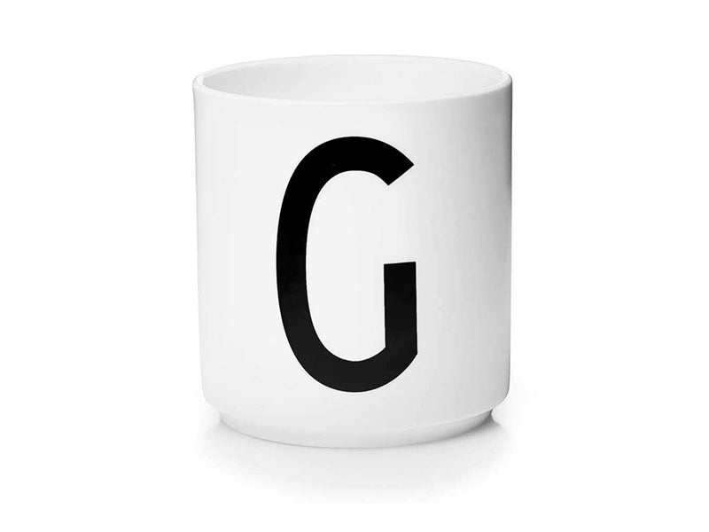 PERSONAL PORCELAIN CUP A-Z (WHITE)