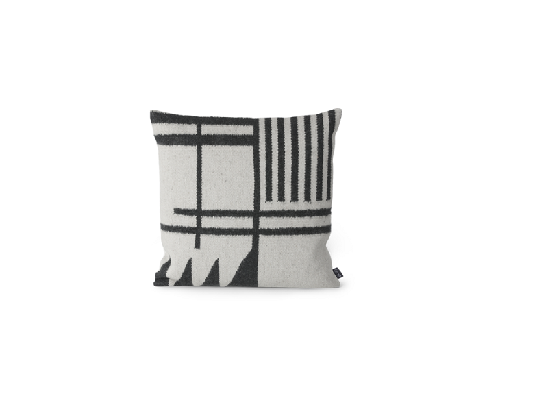 Kelim Cushion Black Lines FERM-7221