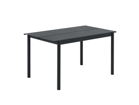 Linear steel table