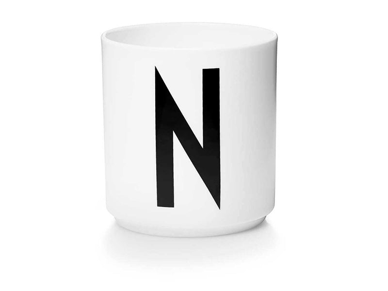 PERSONAL PORCELAIN CUP A-Z (WHITE)