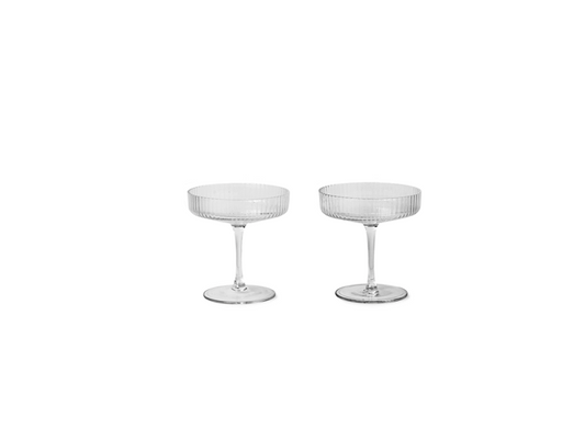 Ripple Champagne Saucer (set of 2) FERM-5444