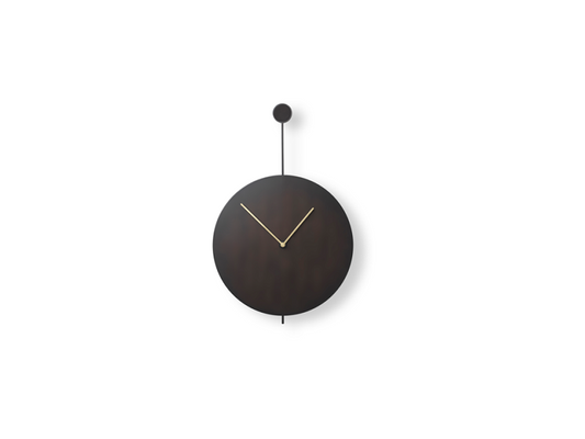 Trace Wall Clock - Black/Brass FERM-100176673